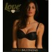 Reggiseno Love and bra Giorgia modello balconcino in pizzo Bianco-Nero