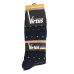 Virtus calze uomo corte linea basic socks caldo cotone fantasia a Puà ART.V37 MULTICOLOR ( 5 Paia )