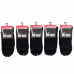 Virtus calze donna corte linea basic socks caldo cotone tinta unica Nere ART.V1200 ( 5 Paia )