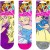 Calzini antiscivolo da bambina Principesse Disney in morbido cotone elasticizzato spugnoso (3 PAIA)