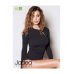 Jadea Maglia donna maniche lunghe girocollo in cotton soft elasticizzato ART.4100