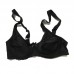 Reggiseno Love&bra Pepe in migrofibra con inserti in pizzo Bianco-Nero