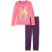 Pigiama Bambina Disney Principesse 3-6 maniche lunghe in cotone estivo ART.HQ2159 FUXIA